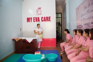 Quay phim giới thiệu dịch vụ tắm bé My Evacare